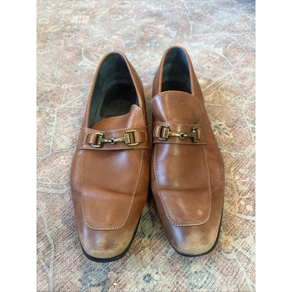 Blake McKay Men's Savine Casual Slip-On Loafer Cognac Brown Size 11 Leather